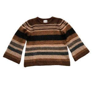 Antik Batik Brown Striped Crew Neck Sweater